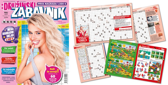 Majska številka: Izšla je 153. številka Družinskega zabavnika