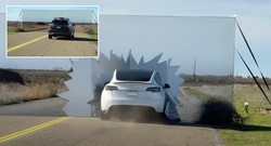 Video: Test sistemov za pomoč vozniku: tesla naravnost skozi lažni zid, lexus se je ustavil kot profesionalec